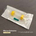 Extracteur de mucus en plastique jetable avec filtre